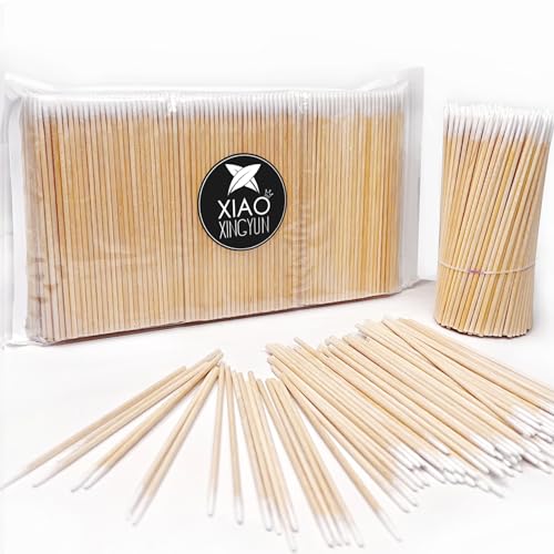 600PCS Pointed Cotton Swabs - 4 Inch Precision Applicators for Makeup & Cleaning