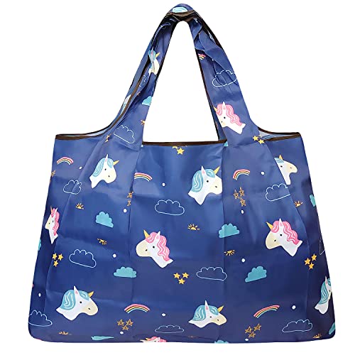 Allydrew Large Foldable Nylon Tote Bag - Reusable Grocery Bag