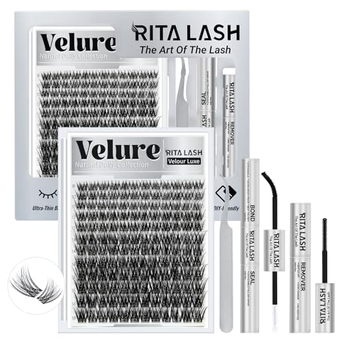 RITALASH Velure Lash Clusters Kit - DIY Wispy Eyelash Extension Set