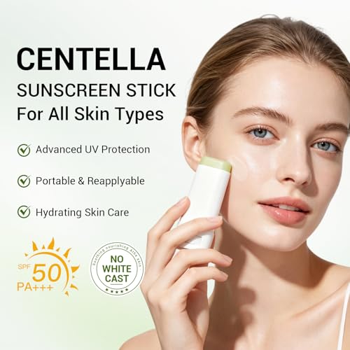 Hydrating Sunscreen Stick SPF 50+ with Centella | No White Cast
