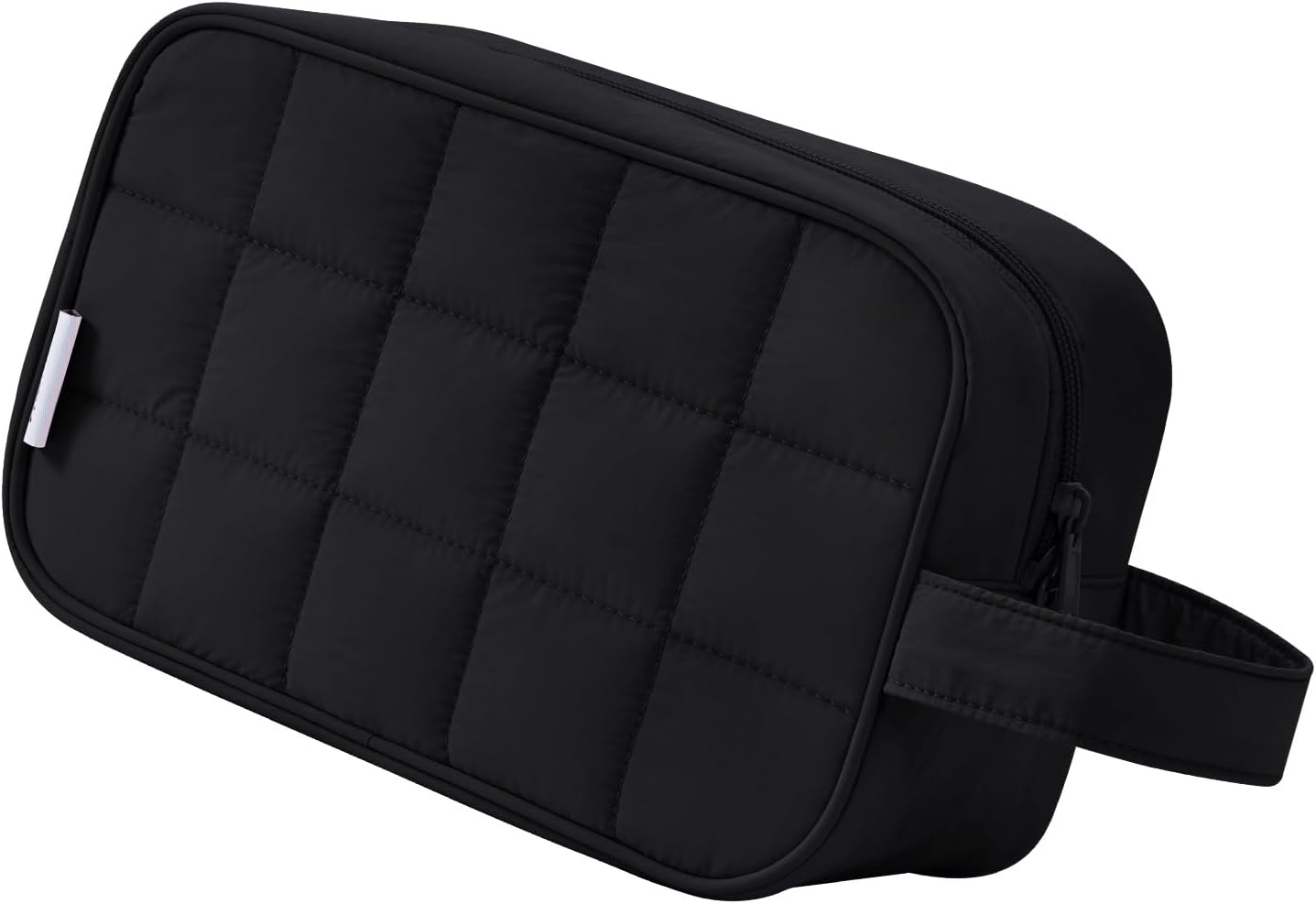 Clear Travel Toiletry Bag - Makeup Organizer with Zipper & Handle | Versatile Cosmetic Pouch for Men & Women - Black