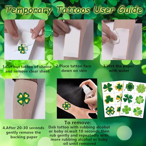 120 Shamrock Temporary Tattoos for St. Patrick's Day Fun