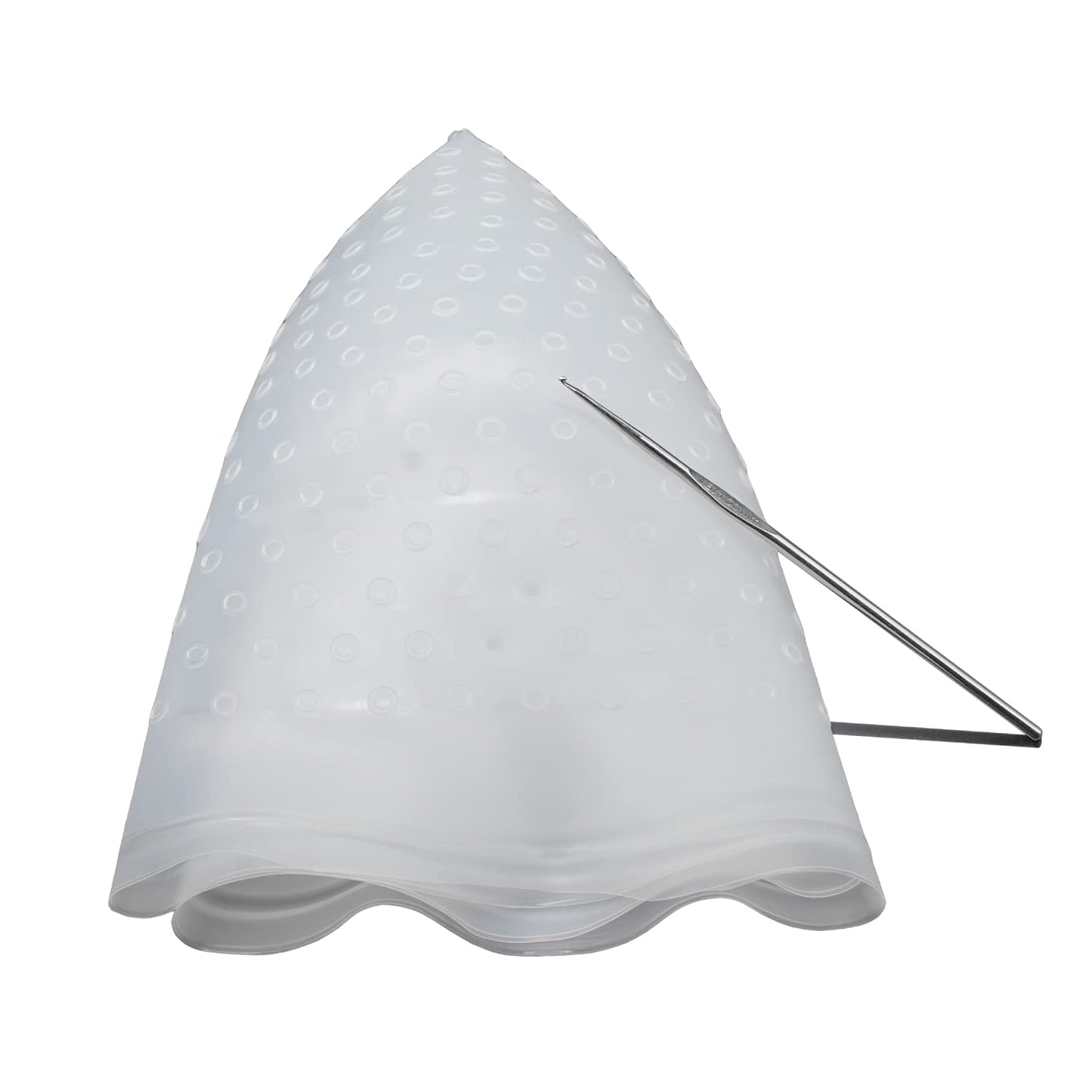 Pre Holes Highlighting Cap Reusable Bleaching Silicone Hair Highlight Cap with Hook Thick Hair Cap for Highlights DIY Dyeing Color