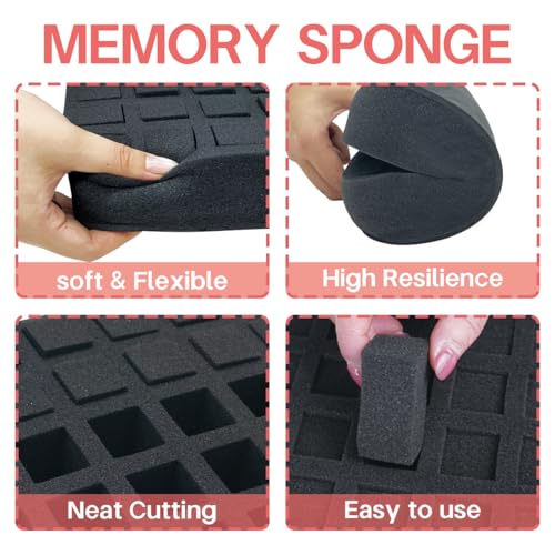 Essential Oils Organizer Foam Pad for 40 Bottles - Customizable Storage