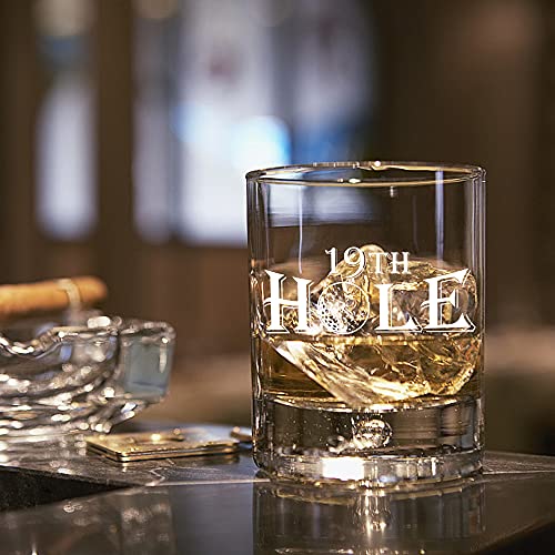 Funny 19th Hole Golf Whiskey Glass - Unique Gift for Golfers