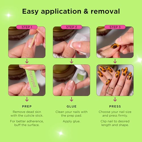 Gradient Nude French Tip Press On Nails - 30ct Coffin Set