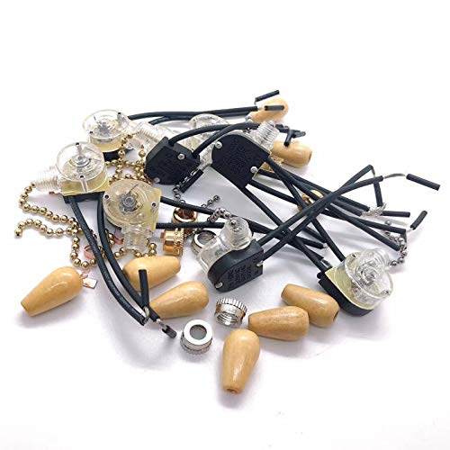 8-Pack Pull Chain Switch for Ceiling Fans and Wall Lights