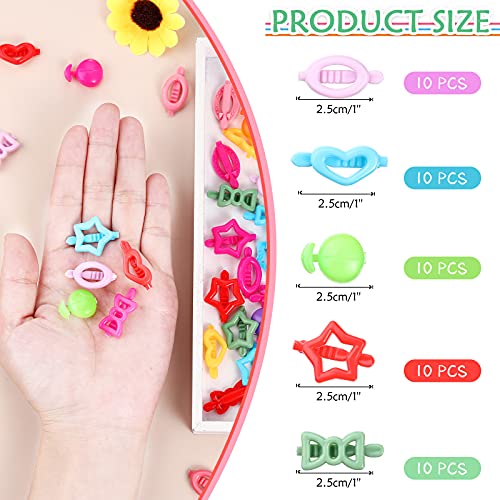 Willbond Classic Style 50 Pcs Kids Hair Barrettes for Girls & Toddlers