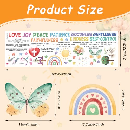 Inspirational Christian Bible Verse Wall Decal for Kids