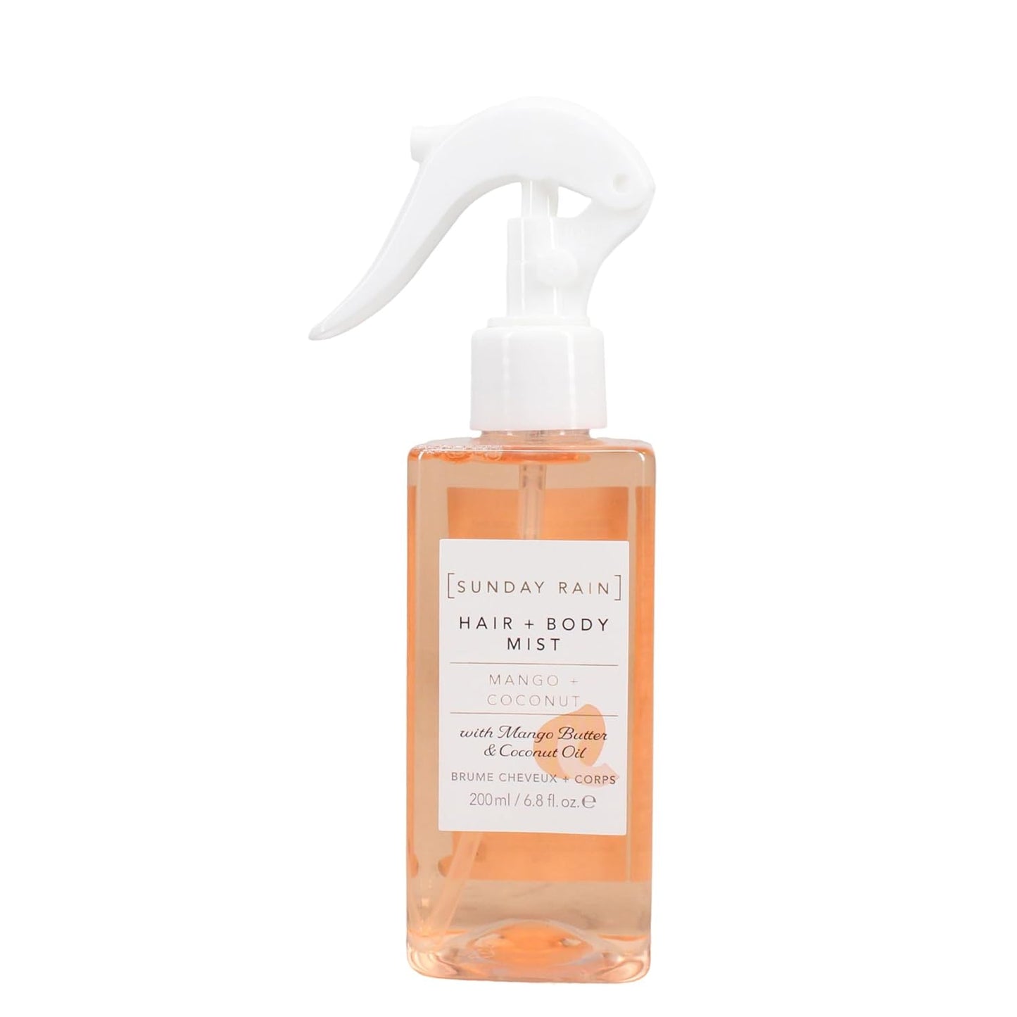 Mango Coconut Hair and Body Mist - Infused with Mango Butter & Coconut Oil | Vegan, Cruelty-Free, 6.8 oz