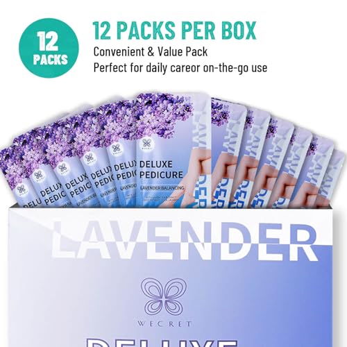 Lavender Foot Soak with Epsom Salt - 12 Pack Pedicure Spa