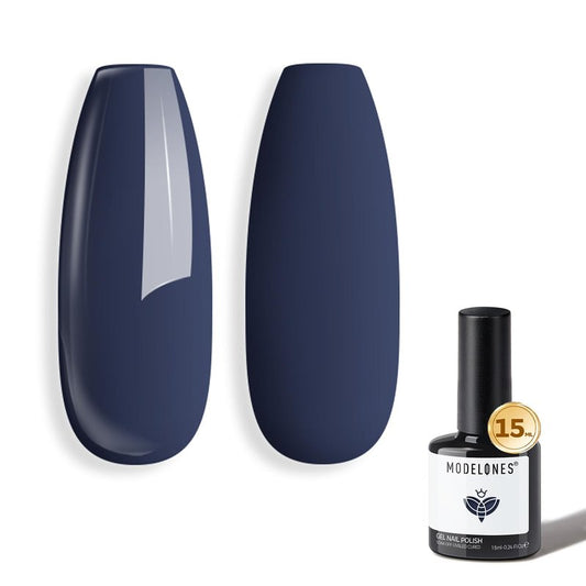 Blue Gel Nail Polish - Navy Dark Blue Soak Off for DIY Nail Art | 15ML