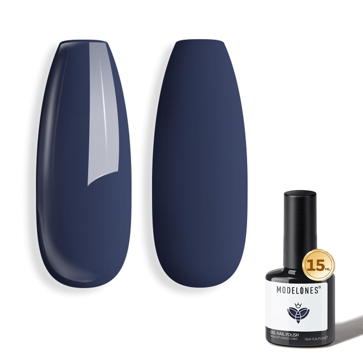 Modelones Nude Cat Eye Gel Nail Polish - 9D Holographic Gold Glitter & Pink Shimmer | 15ML Soak Off UV Formula