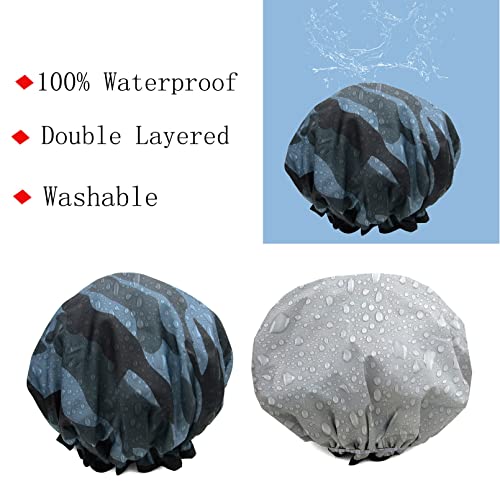 Shower Cap for Men Women Spa Home Use,Hotel and Hair Salon