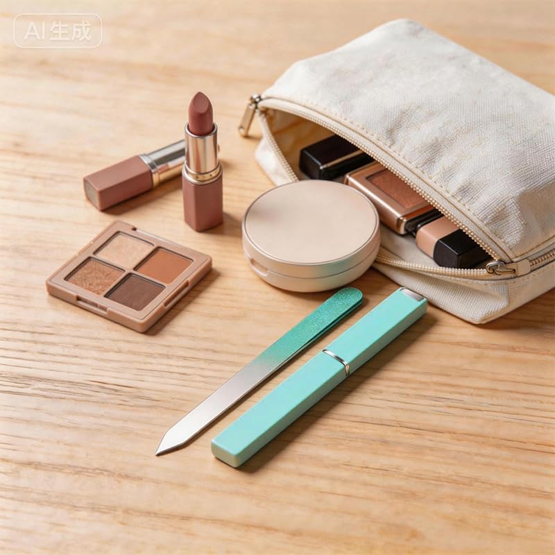 Glass Nail File Set - 3 Pack with Cases for Natural Nails
