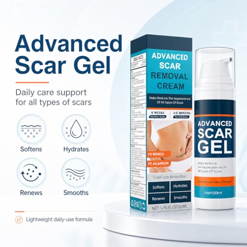 ClearPiny Advanced Silicone Scar Gel for New & Old Scars, 1.76oz