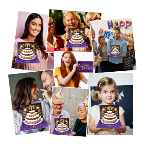 Interactive Pop Up Birthday Card with LED Candle & Music