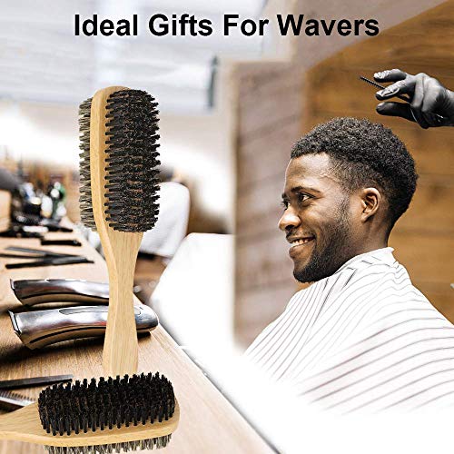 DURALA 3PCS Satin Durags with Double Sided Brush for Men Waves - Blue, White, Black