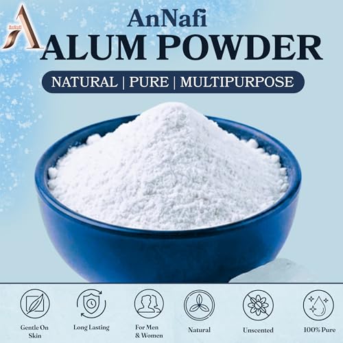 AnNafi Natural Alum Powder for Skin, Canker Sores & Deodorant - 8 oz