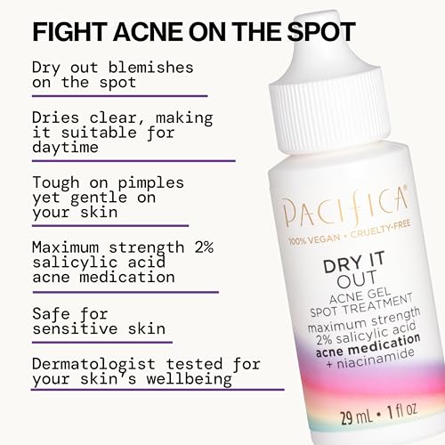 Pacifica Acne Spot Treatment Gel with 2% Salicylic Acid - Overnight Blemish Control