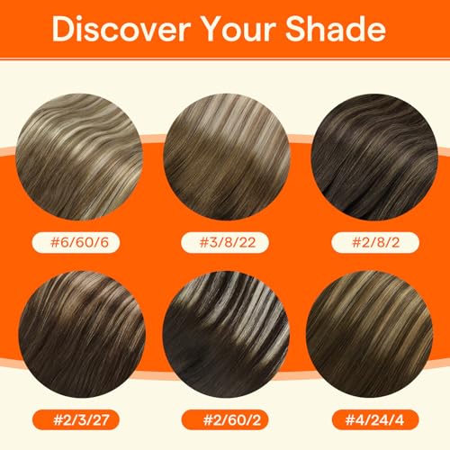 Full Shine U Tip Hair Extensions Real Human Hair 18 Inch Ktip Human Hair Extensions Balayage Color 3 Fading to 8 Ash Brown and 22 Blonde Fusion Extensions 50 Grams Pre Bonded Remy Hair for Wedding