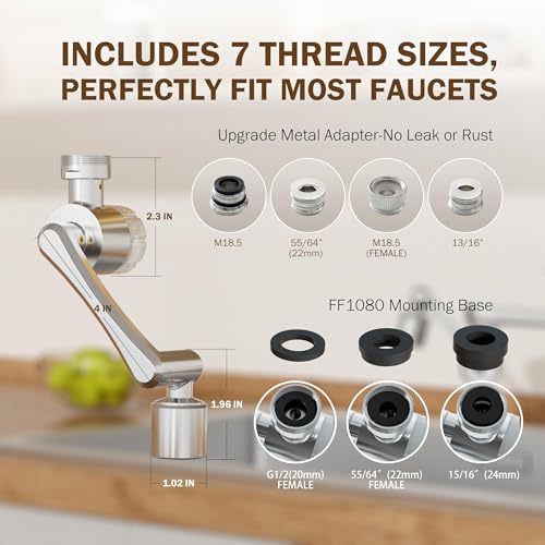Frizzlife FF1080 Faucet Filter Replacement Cartridge Set - 8 Pack