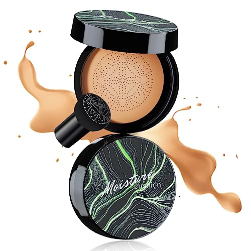 OETUIOW Medium Full Coverage Cushion CC Cream Foundation - Waterproof & Moisturizing