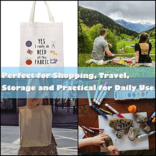 GJTIM All Fabric Tote Sewing Gift Makeup Bag for Quilters & Tailors