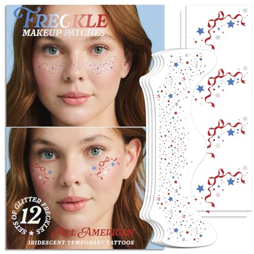 Fourth of July Freckle Tattoos - 16 Patriotic Temporary Tattoos