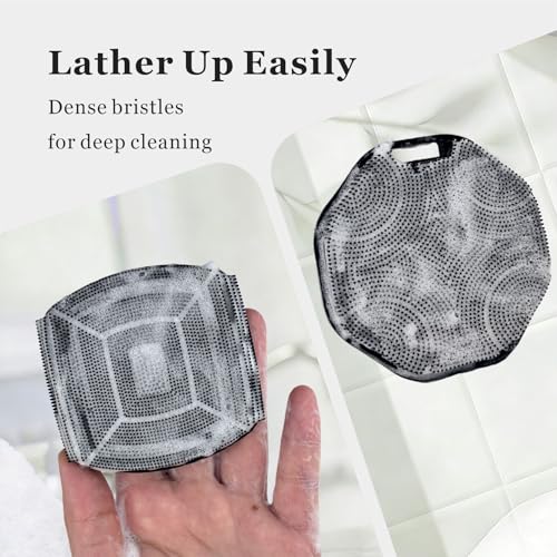 YEADMAL Silicone Body & Face Scrubber Set - Gentle Exfoliator