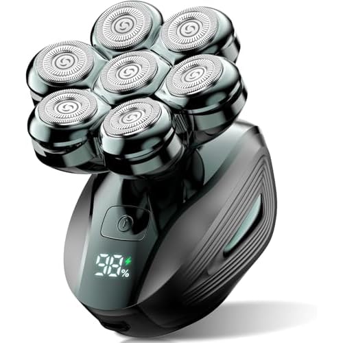 Head Shavers for Bald Men: Upgraded Detachable Head Shaver - ???? ???????????????? Electric Razor with LED Display, IPX7 Waterproof and Type-C Fast Charging ?????? ????????????'?? ??????