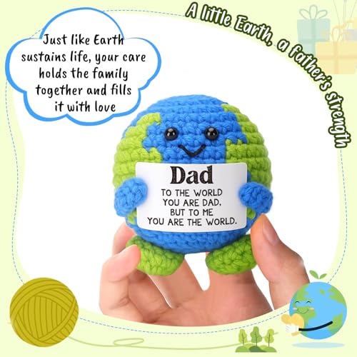 Mini Crochet Earth Gift for Dad - Unique Father's Day Present