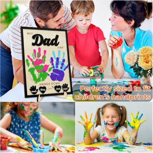 Personalized Best Dad Ever Handprint Art Kit - DIY Father's Day Gift