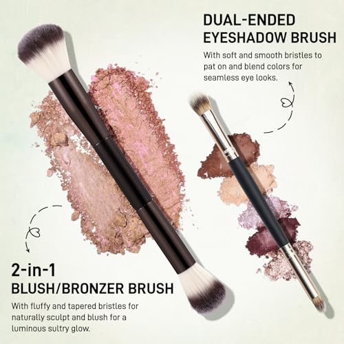 UCANBE All-in-One Baked Makeup Palette with Eyeshadows, Blush & Bronzer for Face & Eyes, Travel Friendly Gift Set
