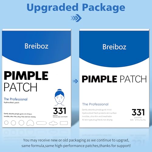Hydrocolloid Pimple Patches Variety Pack - 331 Count with Tea Tree Oil