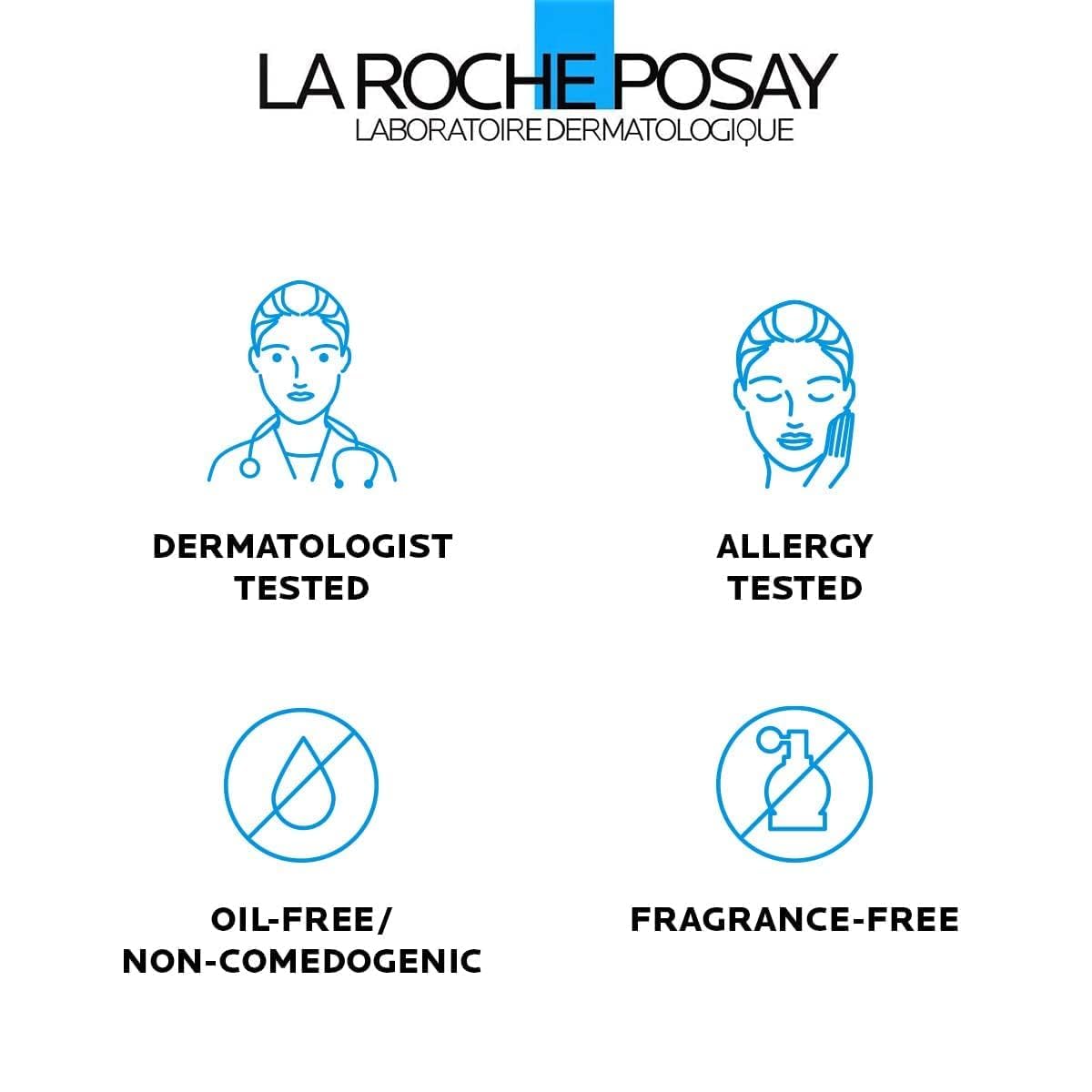La Roche-Posay Effaclar Medicated Gel Cleanser - 2% Salicylic Acid Foaming Acne Wash | Oil-Free, Targets Excess Oil