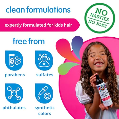 SoCozy Kids Curl Volumizing Foam Mousse 6 Oz (Pack of 2) - Shine & Volume