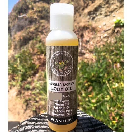Plantlife Herbal Neem Body Oil - Hydrating & Non-Greasy, 4 oz