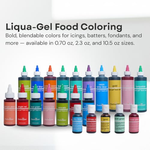 Chefmaster Purple Liqua-Gel Food Coloring - Vibrant, Fade-Resistant 2.3 oz