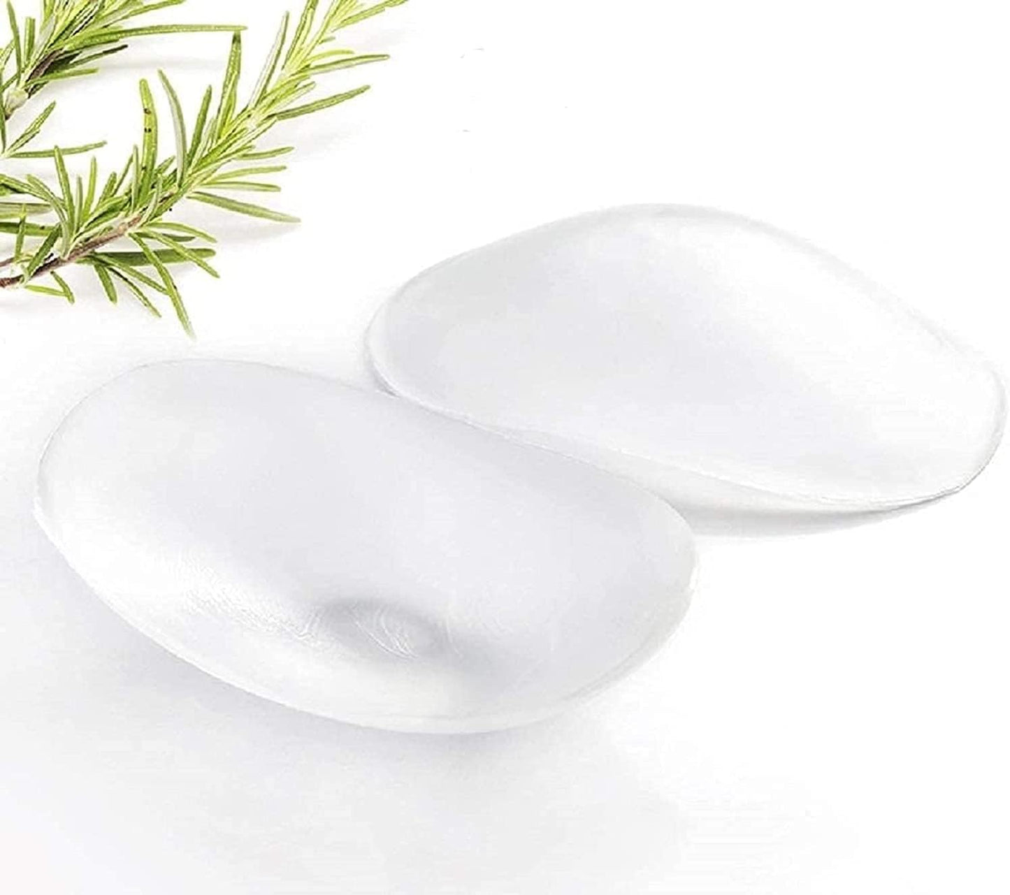 Silicone Shoulder Pads - Invisible Anti-Slip Push-Up Enhancers | Reusable & Breathable (2 Pairs, Transparent & Skin)