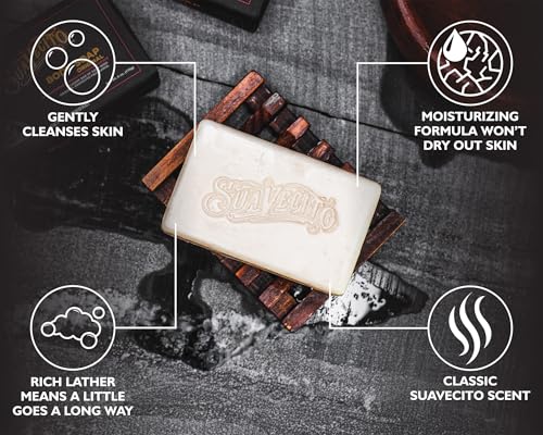 Suavecito Original Body & Hand Soap Bar - Moisturizing Masculine Scent