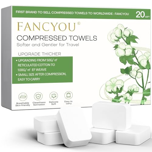Thick Compressed Face Towels - Eco-Friendly Travel Washcloths