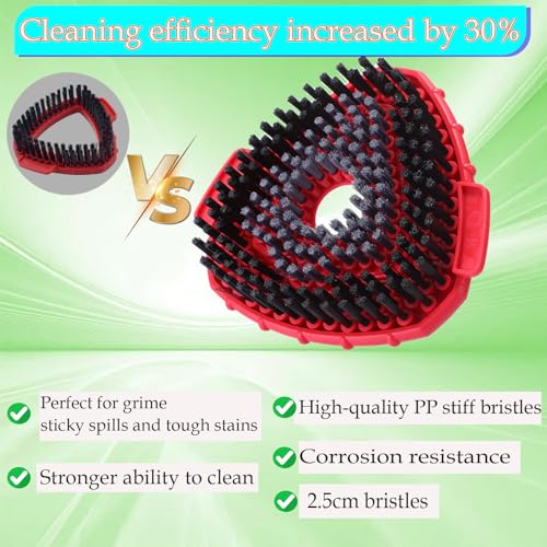 O-Cedar EasyWring Compatible Spin Mop Scrub Brush Head Refills - 2 Pack