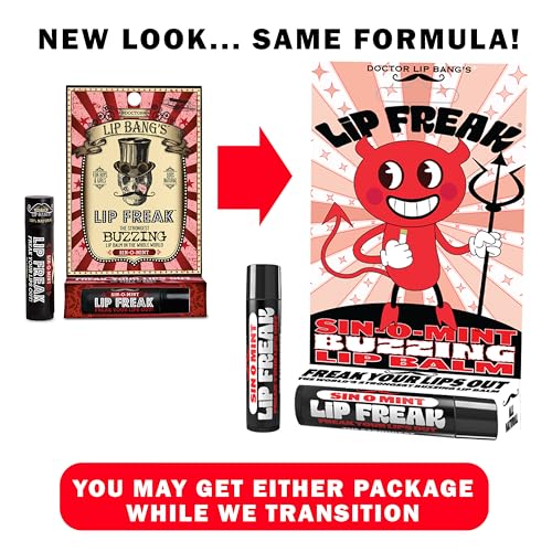 Doctor Lip Bang's BUZZING Lip Balm - All Natural Sin-O-Mint 2 Pack