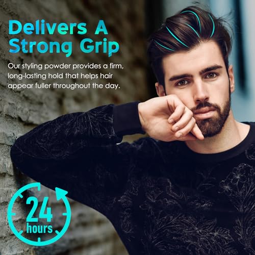 VOFANK Men's Texture Powder - Volumizing Hair Styling Powder for All Hair Types, 24-Hour Natural Matte Hold, 30g