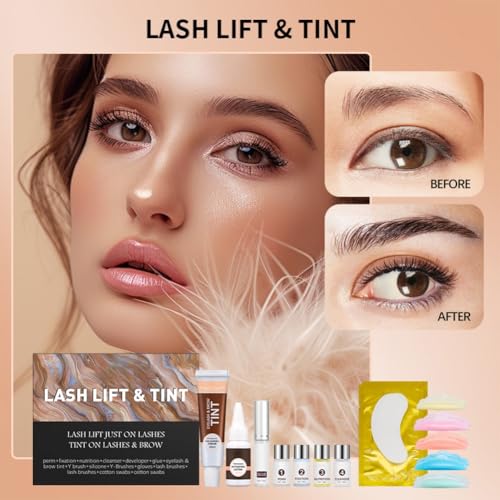 Ehinew Professional Lash Lift and Tint Kit - DIY Eyelash Perming Set