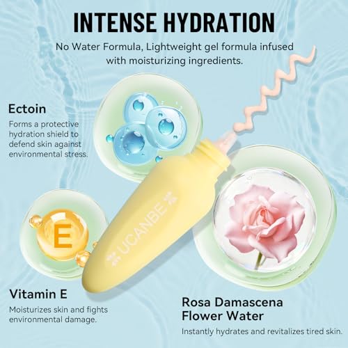 UCANBE Silk Milk Tone-Up Primer 03 for Dull Skin, Brightening & Pore Blurring, Damask Rose Water, GDR Technology