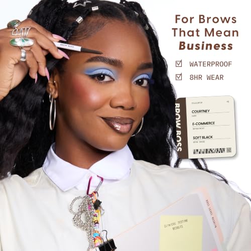 ColourPop Brow Boss Duo Taupe Waterproof Eyebrow Pencil + Clear Gel (2 Count) – 0.23 oz Each