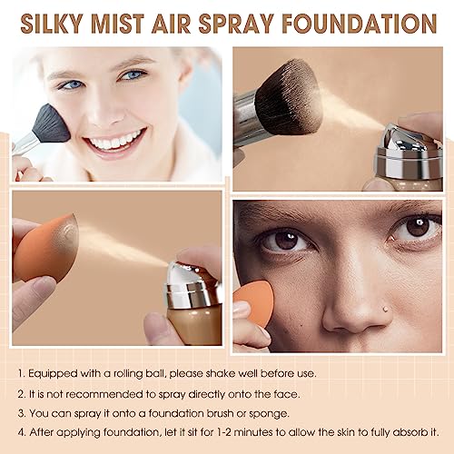 LOKFAR AirBrush Foundation Spray #04 Buff Beige - Full Coverage