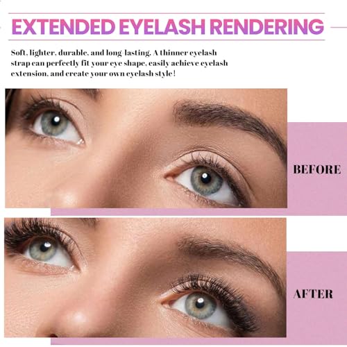 Qiveaory DIY Lash Extension Kit A - 720pcs Individual Lashes & Tools